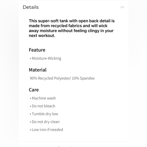 Dry Flex Open Back Tank - Picture 7 of 7